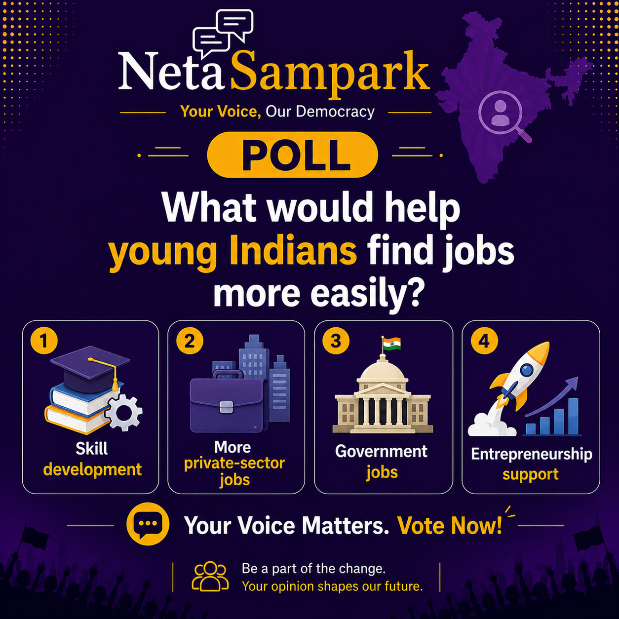 What would help young Indians find jobs more easily?