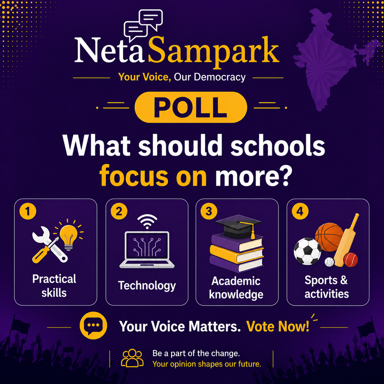 What should schools focus on more?
