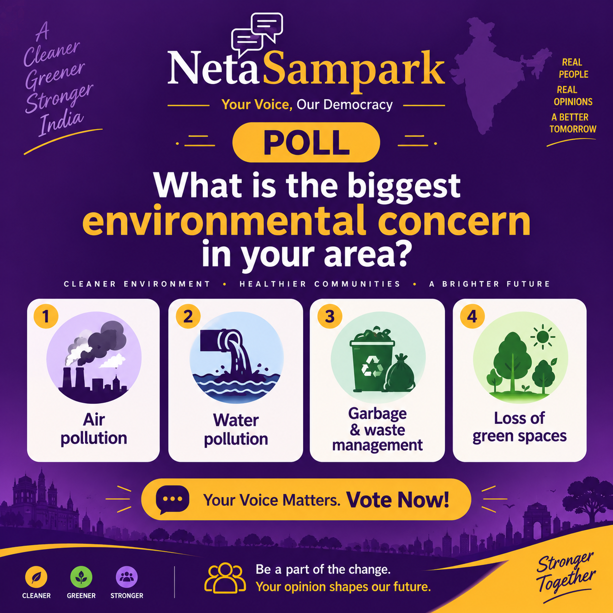 What is the biggest environmental concern in your area?