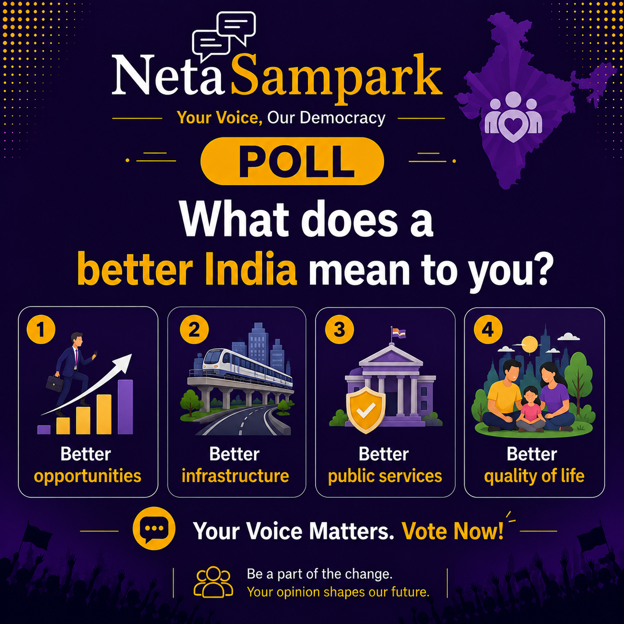 What does a better India mean to you?