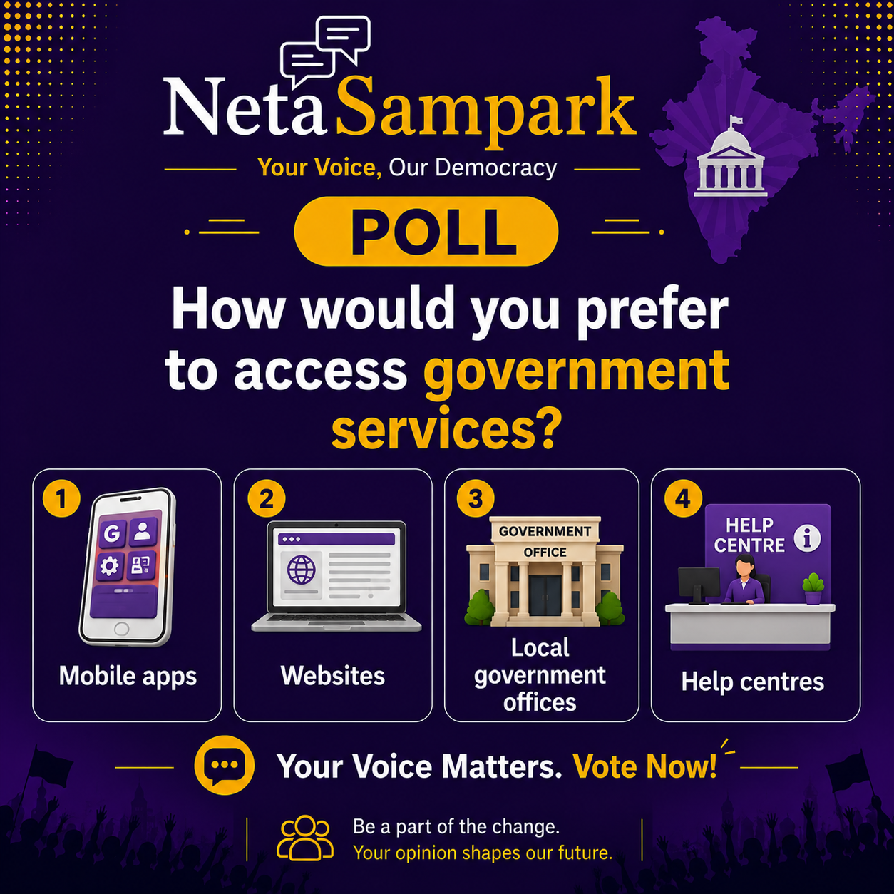 How would you prefer to access government services?