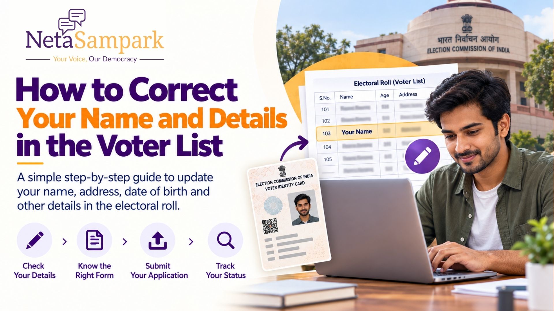 How to Correct Your Name and Details in the Voter List